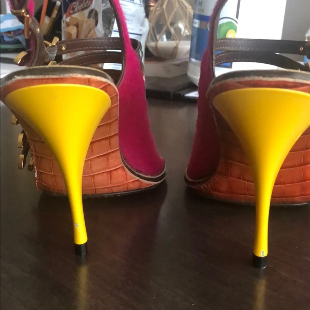 Louis Vuitton multicolor Tupelo Buckle Sandal Heel - Picture 8 of 11